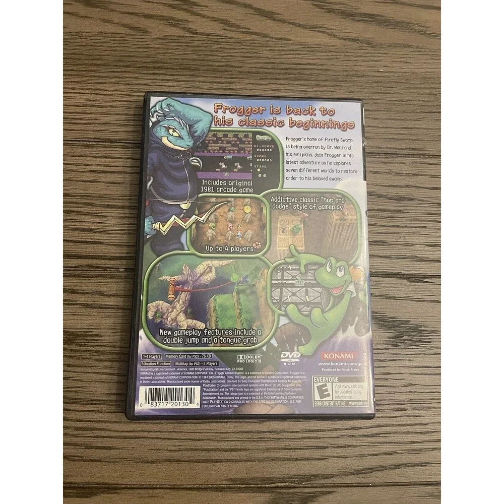 Frogger Ancient Shadow PlayStation 2 PS2 Kids Game Black Label Working